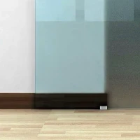 Porte Scorrevoli in Vetro Satinato da Interni con Binario B3 in Alluminio per Bagno Cucina Studio 205x90x0,8cm - Image 8