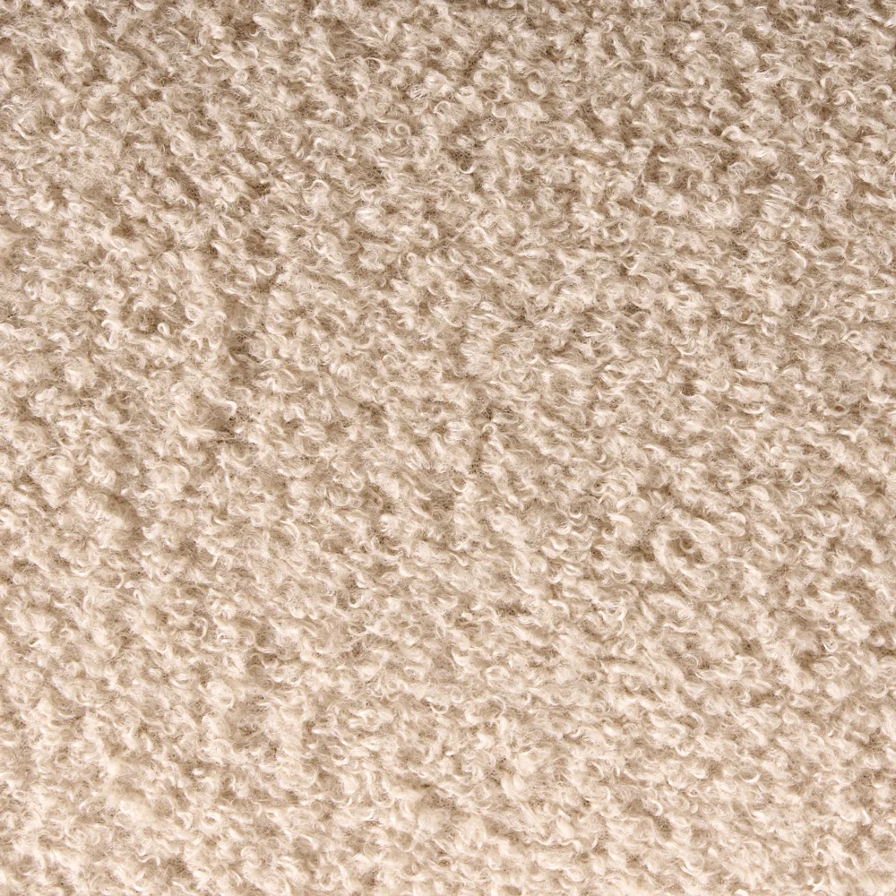 Pouf Beige Boucle a forma di trifoglio Accessorio Soggiorno Camera da letto Accogliente - Image 8