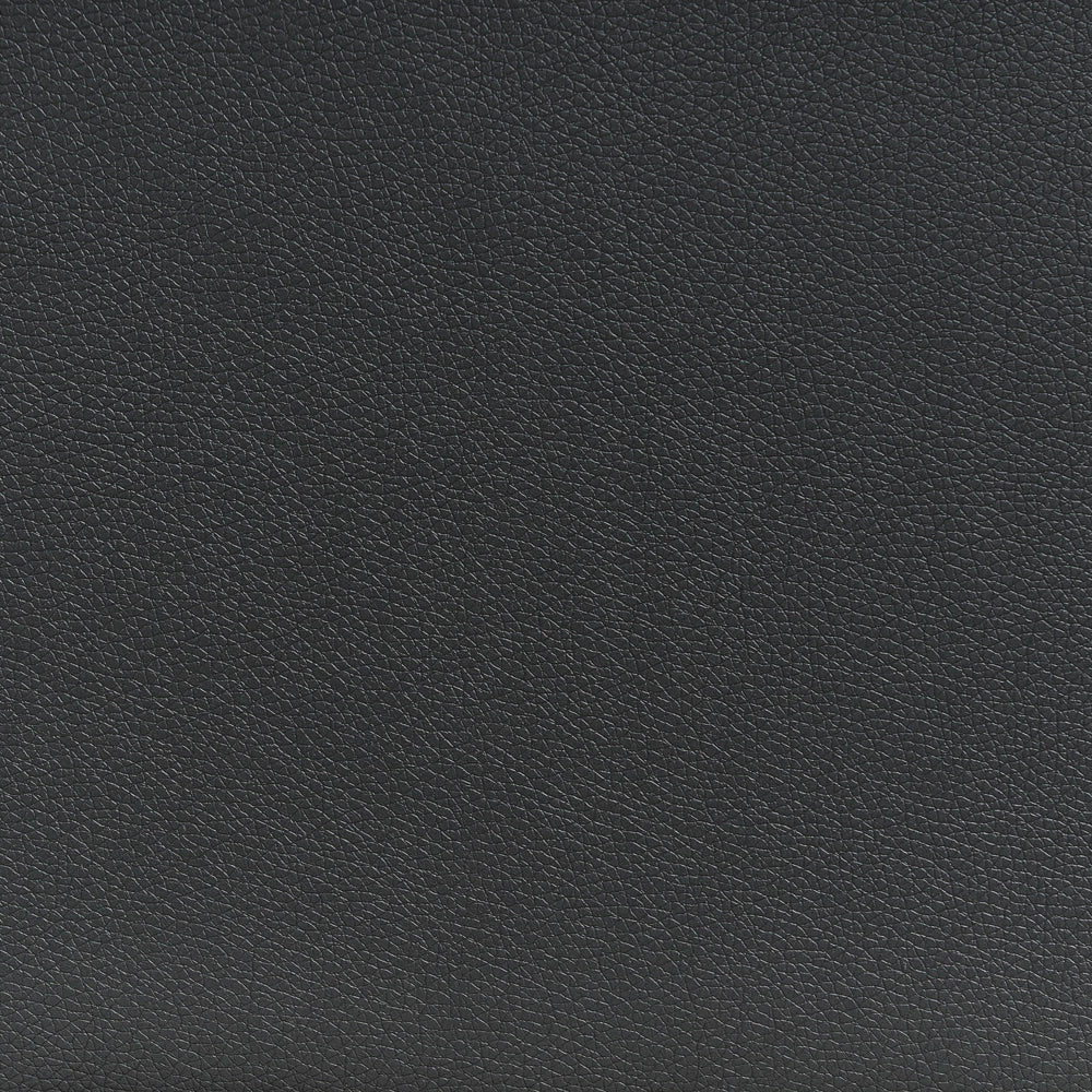 Pouf Poggiapiedi Rivestito Tessuto Nero Quadrato Minimalista Moderno - Image 6