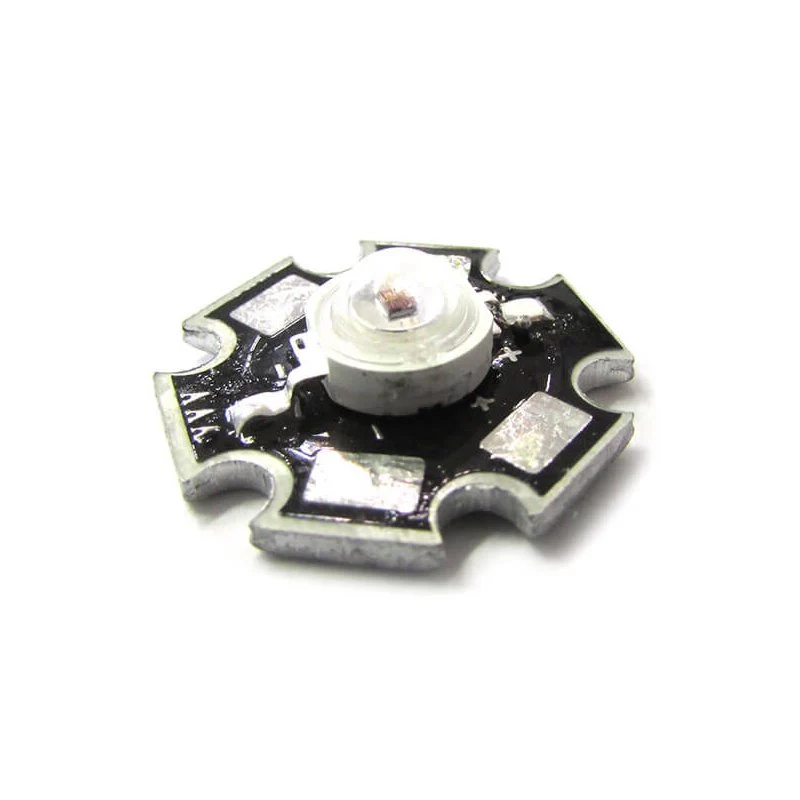 Power Led 1W Colore Blue 3,0-3,4V DC 350mA 20 Lumen Piastra Dissipatore Inclusa 460-470nm - Image 3