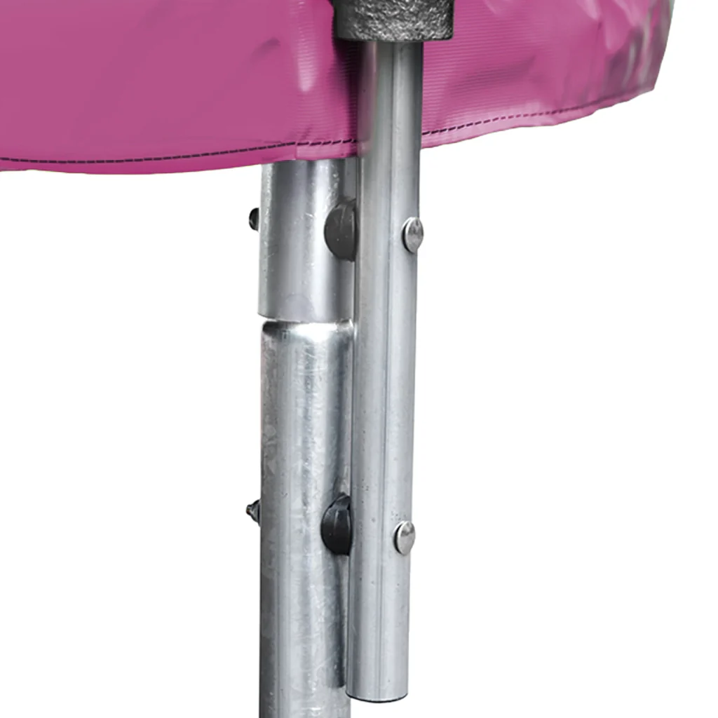 Premium Pack Trampolino 245cm reversibile rosa/grigio CANBERRA + rete, scala, copertura e kit di ancoraggio - Image 9