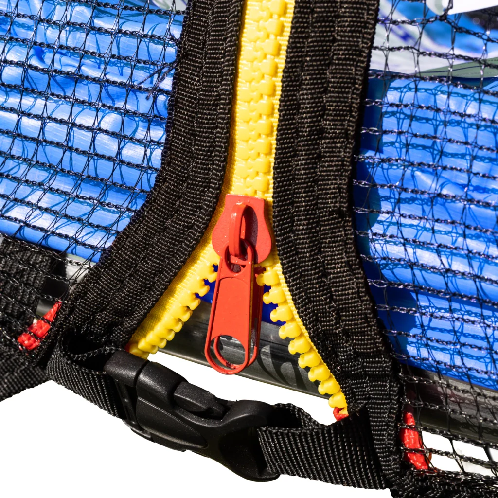 Premium Pack Trampolino 430cm reversibile blu/verde MELBOURNE rete, scala, copertura e kit di ancoraggio - Image 4