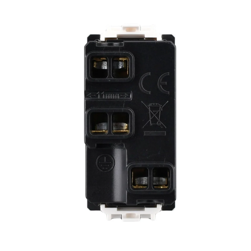 Presa Bipasso Bivalente 2P+T 10/16A 220V MBL Bianco 1M Compatibile Bticino Living Light BLB2001 - Image 6