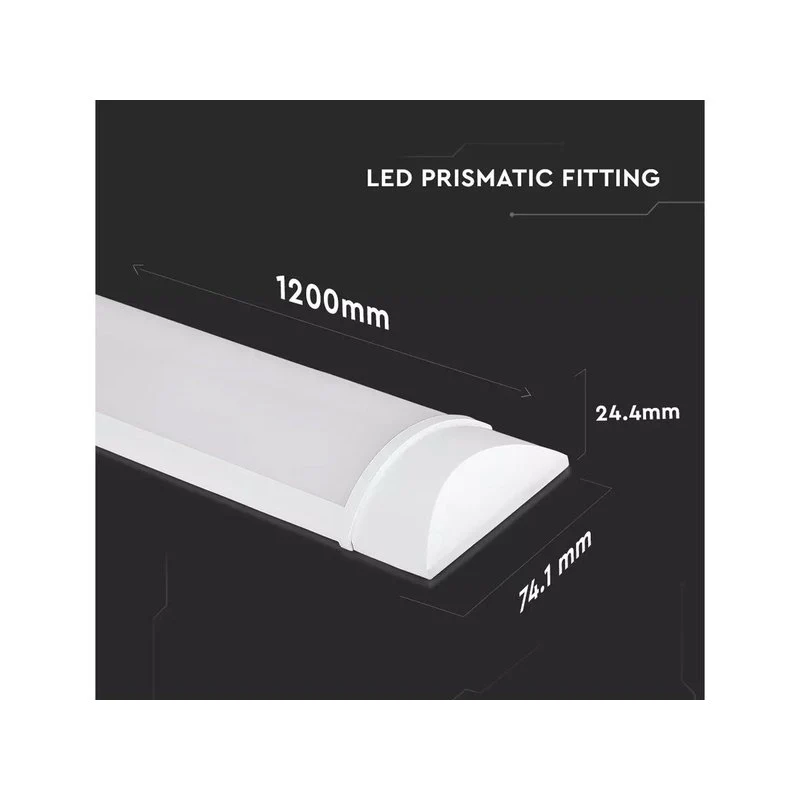 PRO Plafoniera LED Prismatica Chip CREE 40W 120LM/W 120cm  IP20 SKU-203516 - Image 3