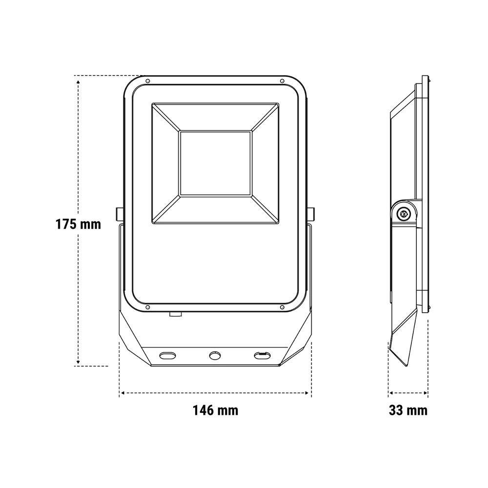 Beghelli PROIETTORE LED FL 50W IP66 NERO SENS 4000K 175X146 - Image 4