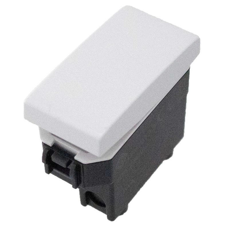 Pulsante Normalmente Aperto 1P 10A Colore Bianco Compatibile Con Bticino Living e Vimar Plana - Image 3
