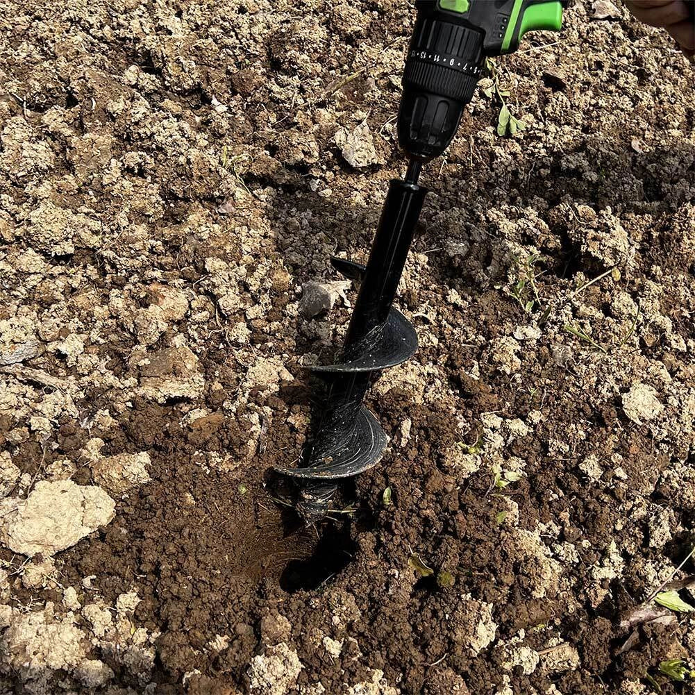 Punta Per Trivella Trapano Spirale da Giardino Diametro 8 cm Profondità di 16 cm - Image 3