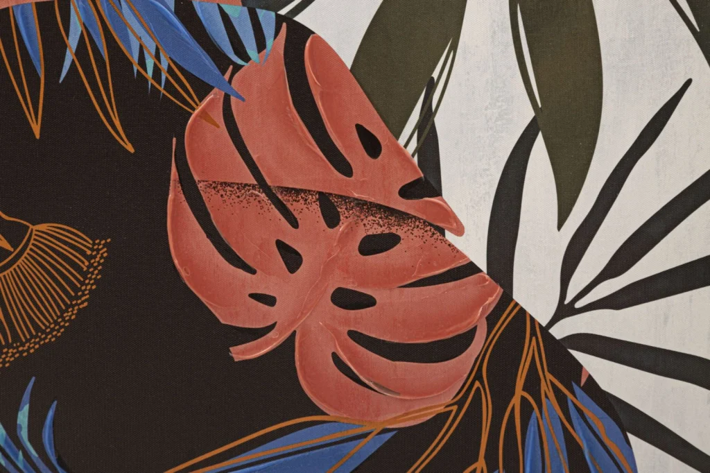 Quadro moderno, stampa dipinta 80x3x120cm Lady Jungle B - Image 3