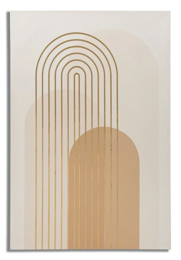 Quadro moderno, stampa dipinta oro 80x3x120cm Shine A