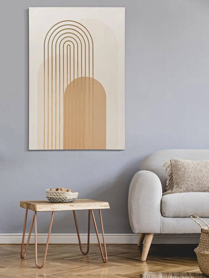 Quadro moderno, stampa dipinta oro 80x3x120cm Shine A - Image 5