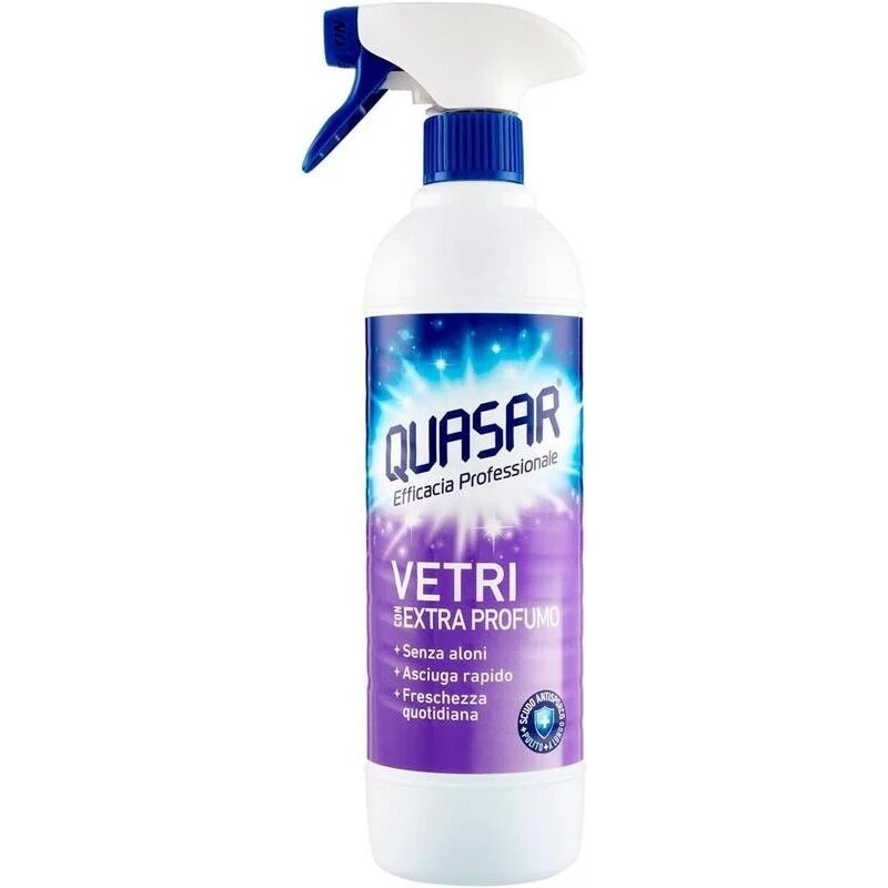 QUASAR SPRAY VETRI 580 ML CON EXTRA PROFUMO NON LASCIA ALONI USO QUOTIDIANO - Image 5
