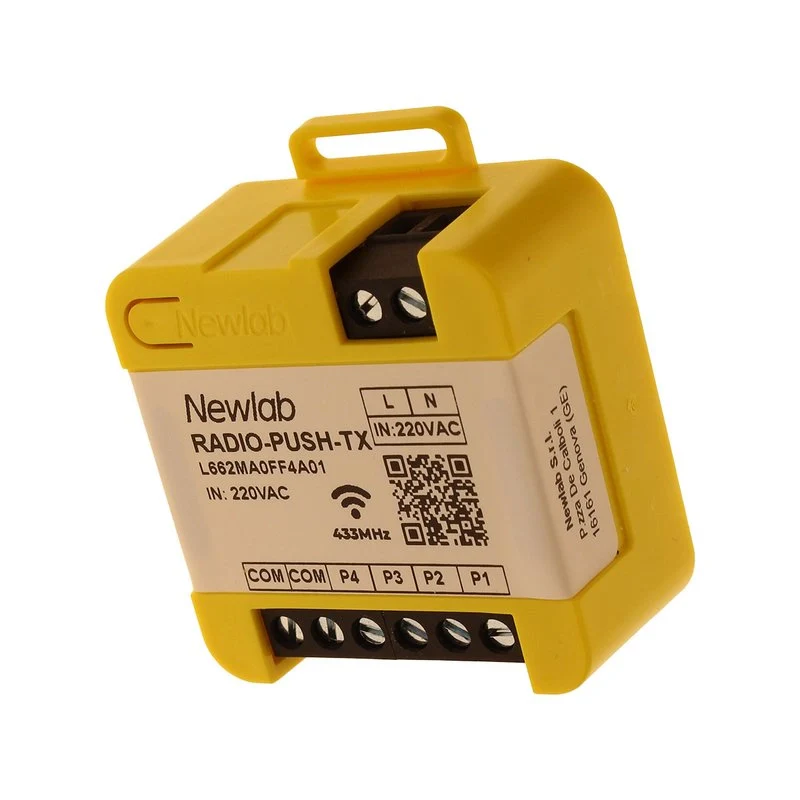 RADIO-PUSH-TX Trasmettitore RF Per Led Dimmer Radio Frequenza Comando Fino a 4 Pulsante di Qualsiasi Serie Civile - Image 3