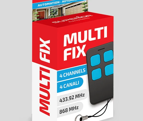 RADIOCOMANDO UNIVERSALE 'MULTI-FIX' 4 canali - multi freq. 433,92 / 868.35 MHZ Mhz  - SUPERIOR - Image 2