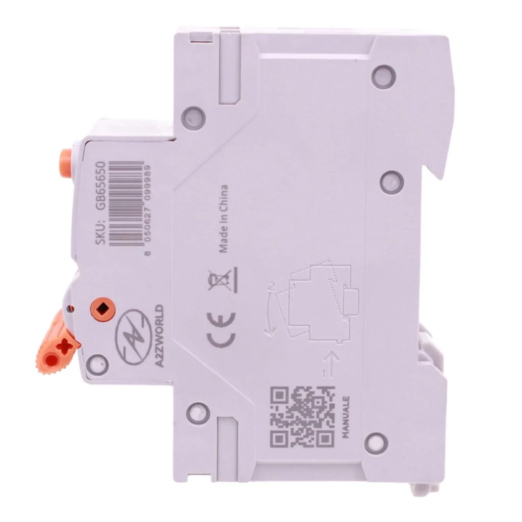 RCBO Doppia Leva, Interruttore Magnetotermico Differenziale Tipo A Curva C 1P+N 2M 6000A 300mA AC 230V IP20 IEC61009-1 GYR9NM, Disponibili 40A 50A 63A (C50A) - Image 4