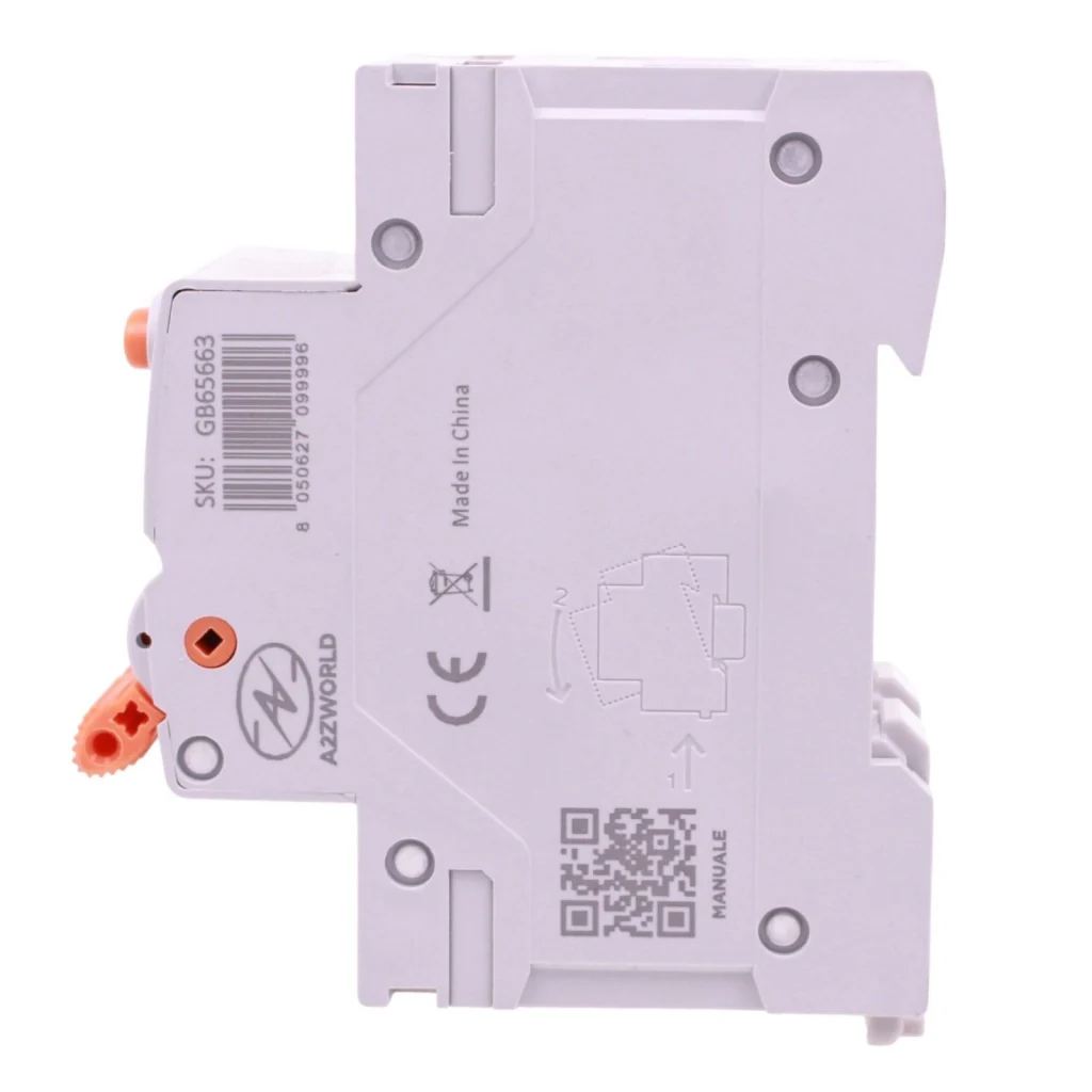 RCBO Doppia Leva, Interruttore Magnetotermico Differenziale Tipo A Curva C 1P+N 2M 6000A 300mA AC 230V IP20 IEC61009-1 GYR9NM, Disponibili 40A 50A 63A (C63A) - Image 4