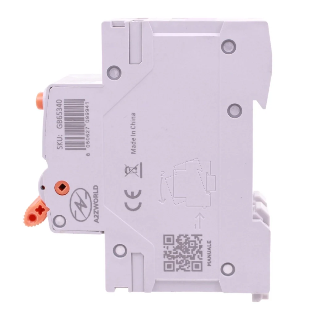 RCBO Doppia Leva, Interruttore Magnetotermico Differenziale Tipo A Curva C 1P+N 2M 6000A 30mA AC 230V IP20 IEC61009-1 GYR9NM, Disponibili 40A 50A 63A (C40A) - Image 4