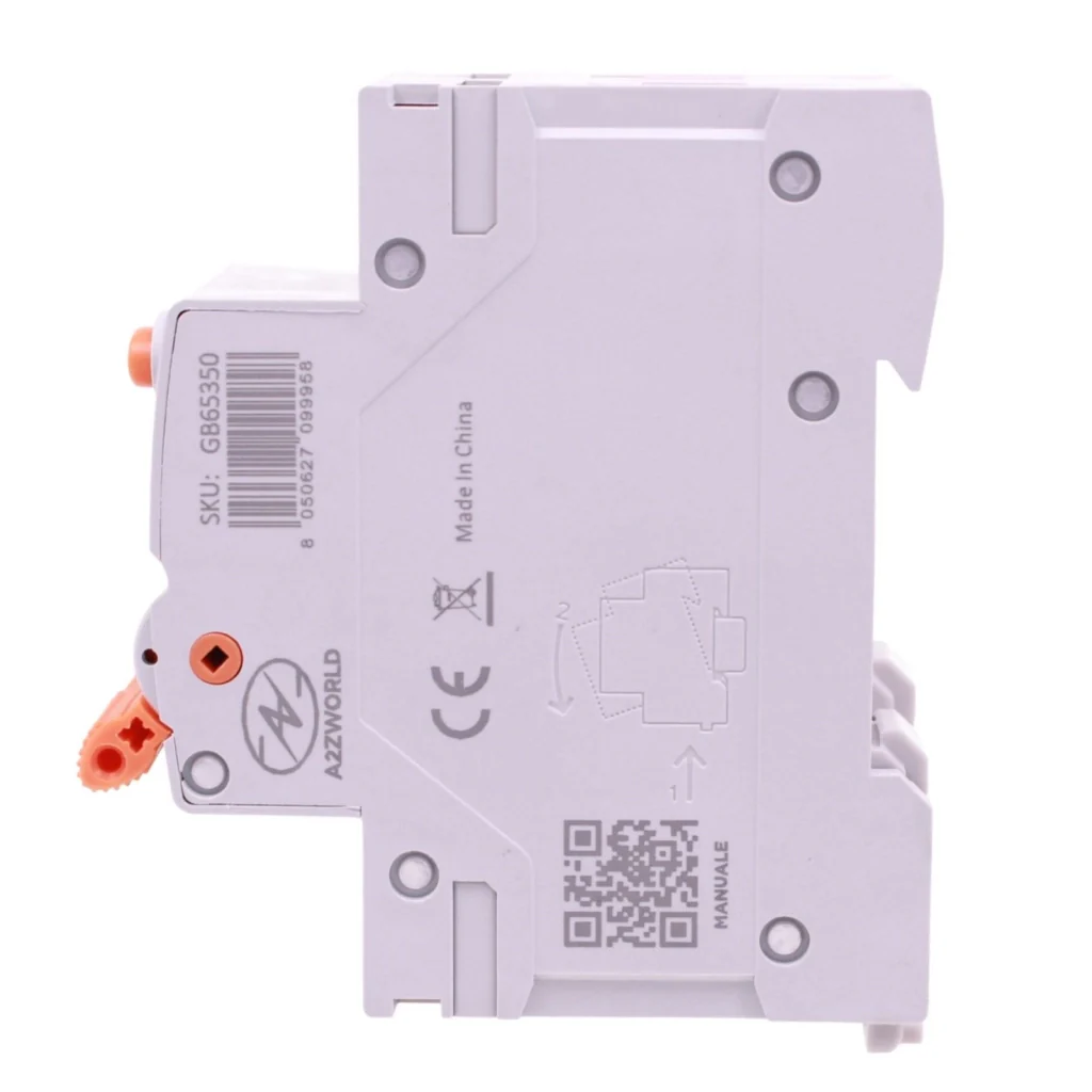 RCBO Doppia Leva, Interruttore Magnetotermico Differenziale Tipo A Curva C 1P+N 2M 6000A 30mA AC 230V IP20 IEC61009-1 GYR9NM, Disponibili 40A 50A 63A (C50A) - Image 4
