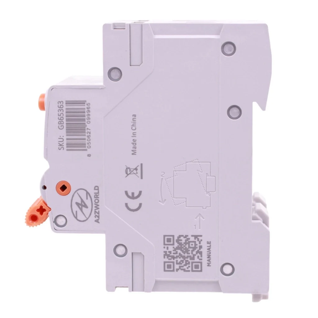RCBO Doppia Leva, Interruttore Magnetotermico Differenziale Tipo A Curva C 1P+N 2M 6000A 30mA AC 230V IP20 IEC61009-1 GYR9NM, Disponibili 40A 50A 63A (C63A) - Image 4