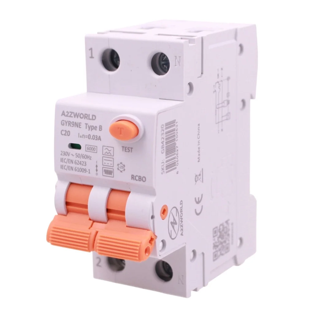 RCBO Interruttore Magnetotermico Differenziale Tipo B Curva C 1P+N 2M 6000A 30mA AC 230V IP20 Disponibili 16A 20A 25A 32A 40A (C20A) - Image 3