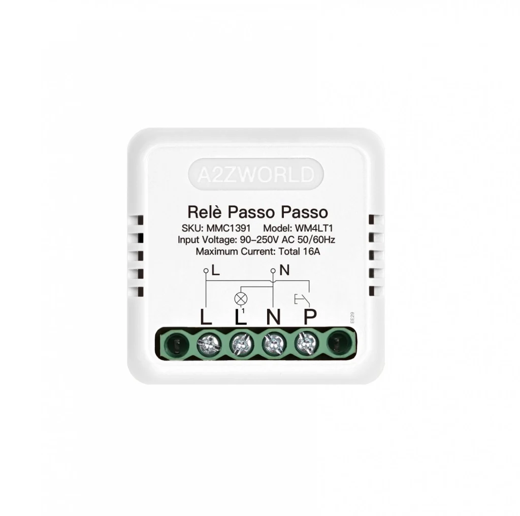 Relè Passo Passo Elettronico Silenzioso Impulse Relay 1 Contatto NO 16A 220V AC Con Memoria 40X40X18mm Compatibile Con Finder 13.91
