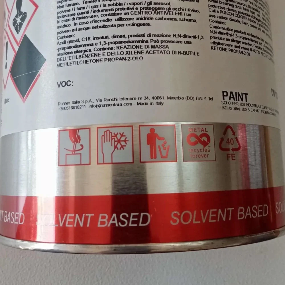 Renner renfast 1kg smalto opaco - tutti i ral 3000 - base nitro a rapida essiccazione, colore  ral 3022 - rosso salmone - Image 3