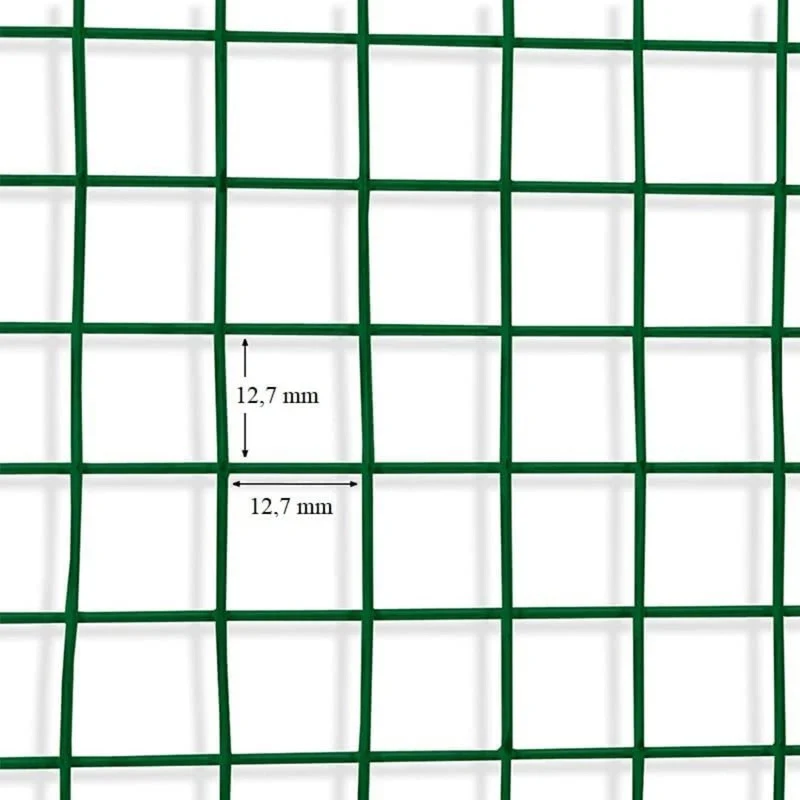 Rete Metallica Plasticata Verde 0,5X10M Per Recinzione Giardino - Image 2