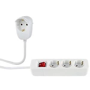REV 0012395114 prolunghe e multiple 5 m 4 presa(e) AC Interno Bianco - Image 3