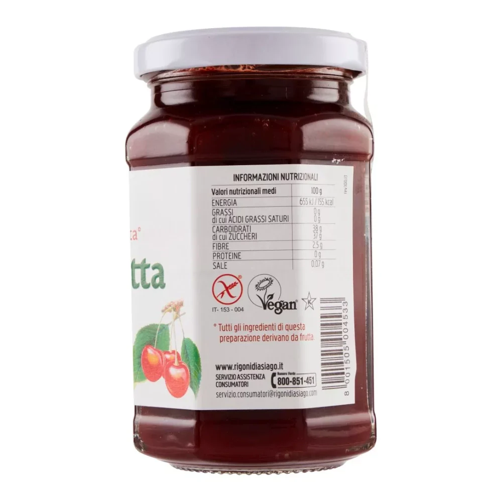 Rigoni di asiago fiordifrutta bio ciliege marmellata in vasetto da 250 grammi - Image 5
