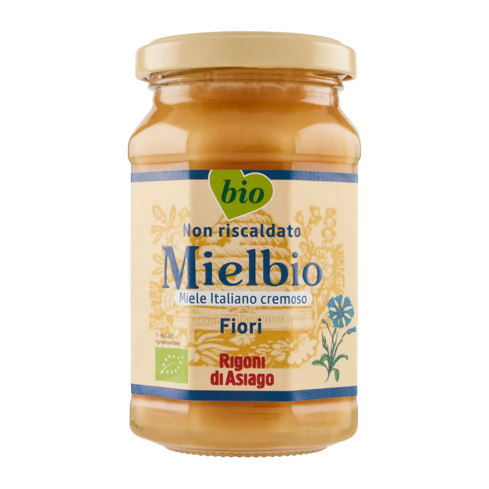 Rigoni di asiago mielbio miele italiano cremoso fiori vasetto vetro 300 grammi - Image 2