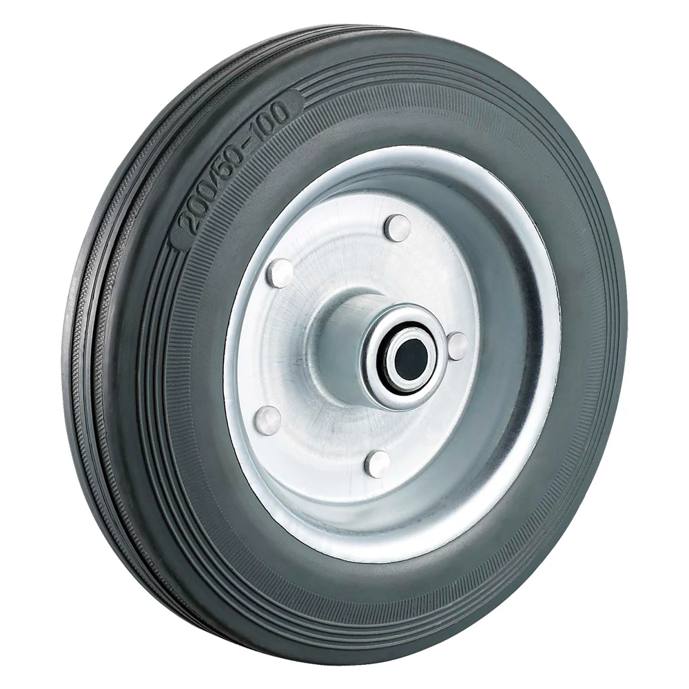 RUOTA PER CARRELLI ÃE¸ mm 100 - foro ÃE¸ mm 8 - capacitÃE kg 70  - UNIKO