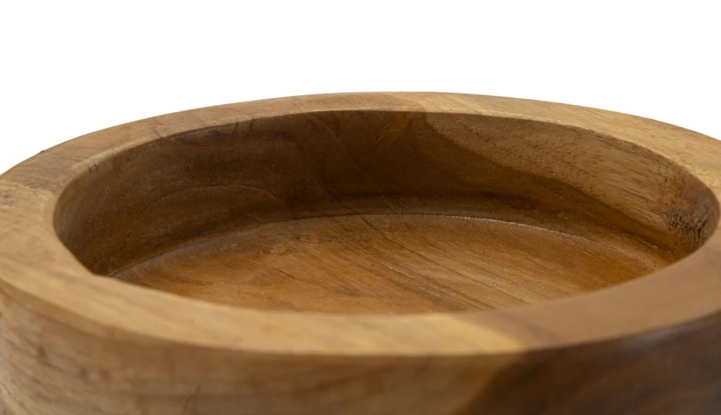 S/TASCHE ERUSI SIMPLE IN TEAK RIC.CM Ø15X9,5 (PEZZI UNICI-NON RIP.IN SERIE) - Image 3