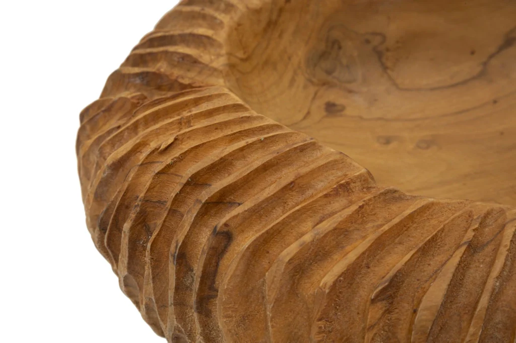 S/TASCHE GARIT IN TEAK RICICLATO CM Ø 32X11 (PEZZI UNICI - NON RIP. IN SERIE) - Image 6