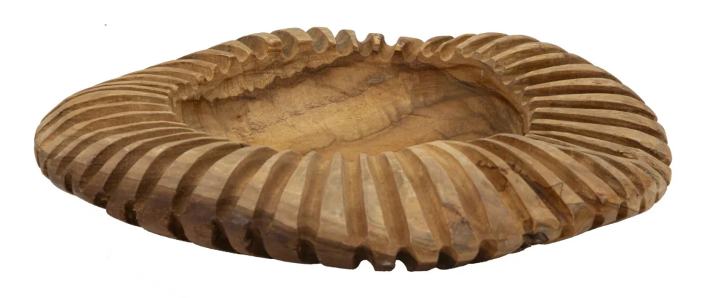 S/TASCHE GERIS IN TEAK RICICLATO CM Ø 35X7 (PEZZI UNICI - NON RIP. IN SERIE) - Image 5
