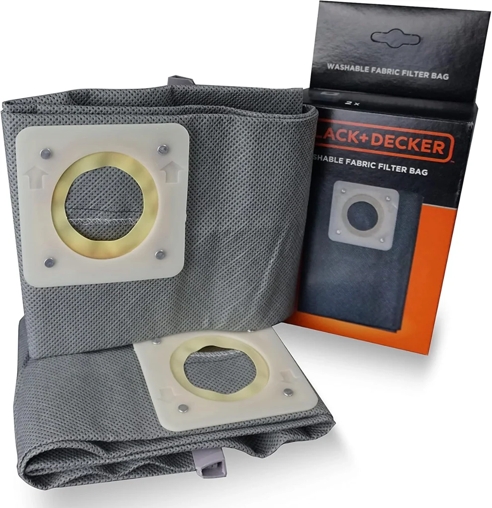 SACCHETTI RACCOGLIPOLVERE IN STOFFA per bidone aspiratutto lt. 20  - BLACK DECKER - Image 2