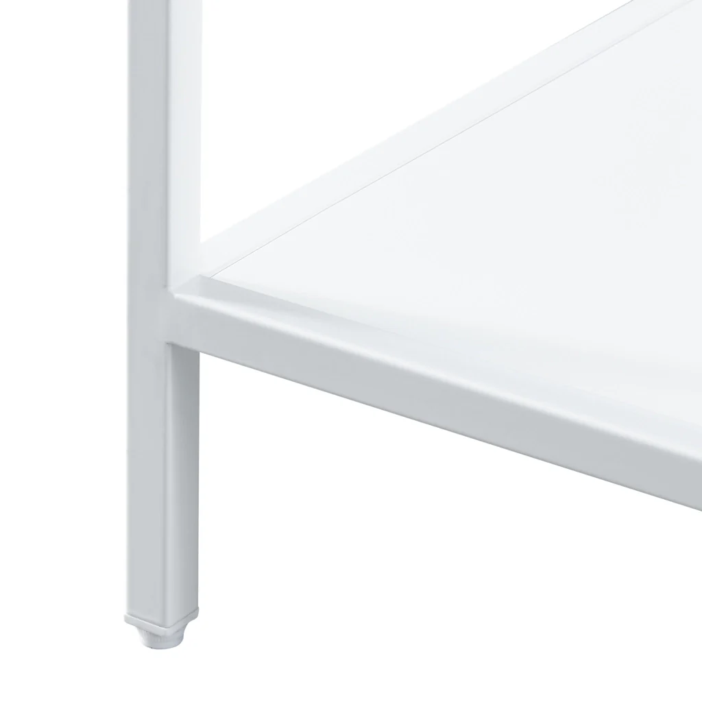 Scaffale Basso Kumlinge in Acciaio a 3 Ripiani Quadrati 80 x 35 x 35 cm Bianco [en.casa] - Image 8
