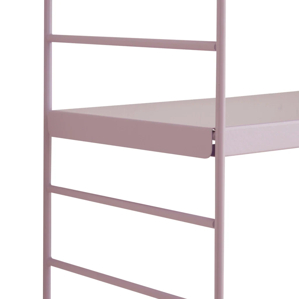 Scaffale da Parete Strängnäs a 3 Ripiani Regolabili 50 x 60 x 15 cm Acciaio Lilla [en.casa] - Image 5