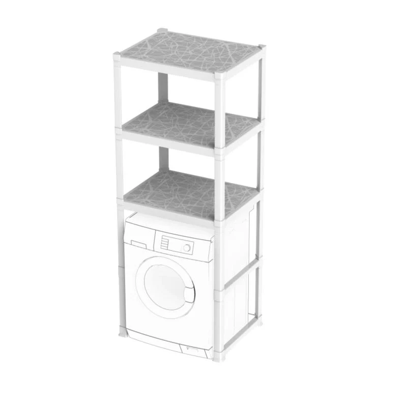 SCAFFALE PER LAVATRICE '3 PIANI'  cm 75 x 60 x h.184 (l x p x h)  - BAMA - Image 5
