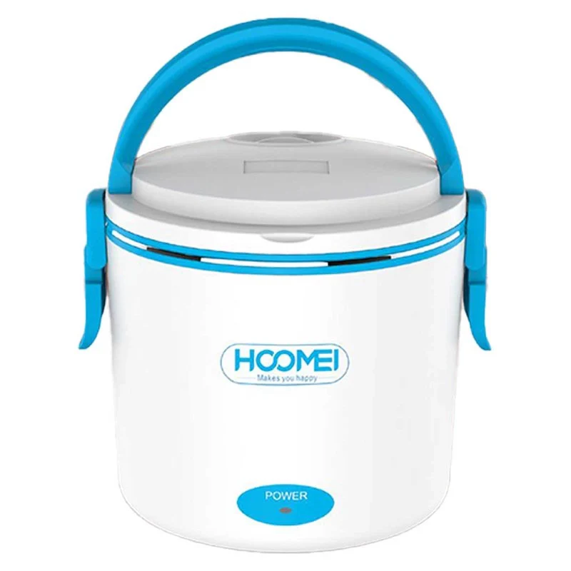 Scaldavivande Elettrico 40W Riscalda Porta Pranzo Lunchbox con 2 Contenitori Plastica 0.5L e Alluminio 0.7L Cavo Staccabile Blu - Image 4