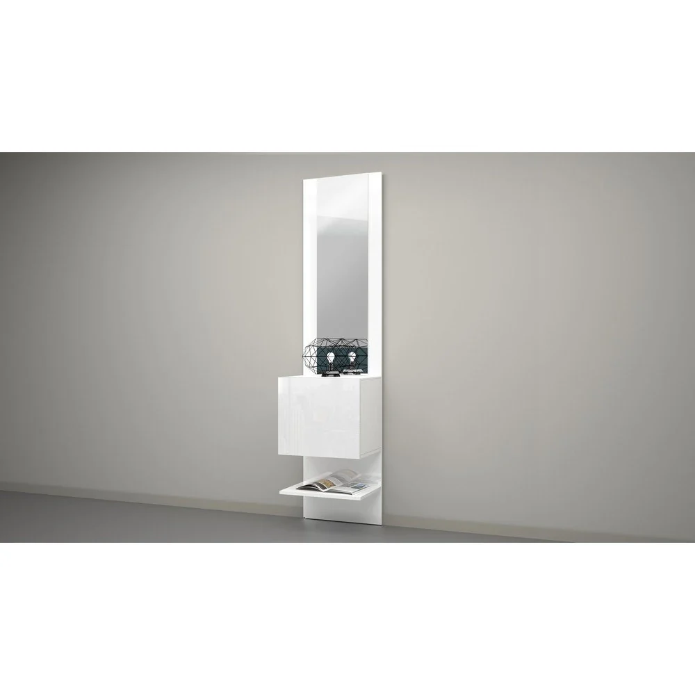 Mobile ingresso con Scarpiera e specchio 45x35x191cm - PHOENIX - Image 3