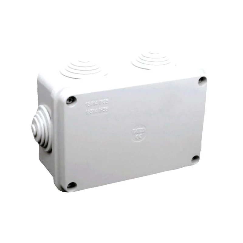 Scatola Di Derivazione Da Parete Stagna IP55 Con 6 Uscite Passacavi 120X80X50mm Coperchio Con Viti - Image 2