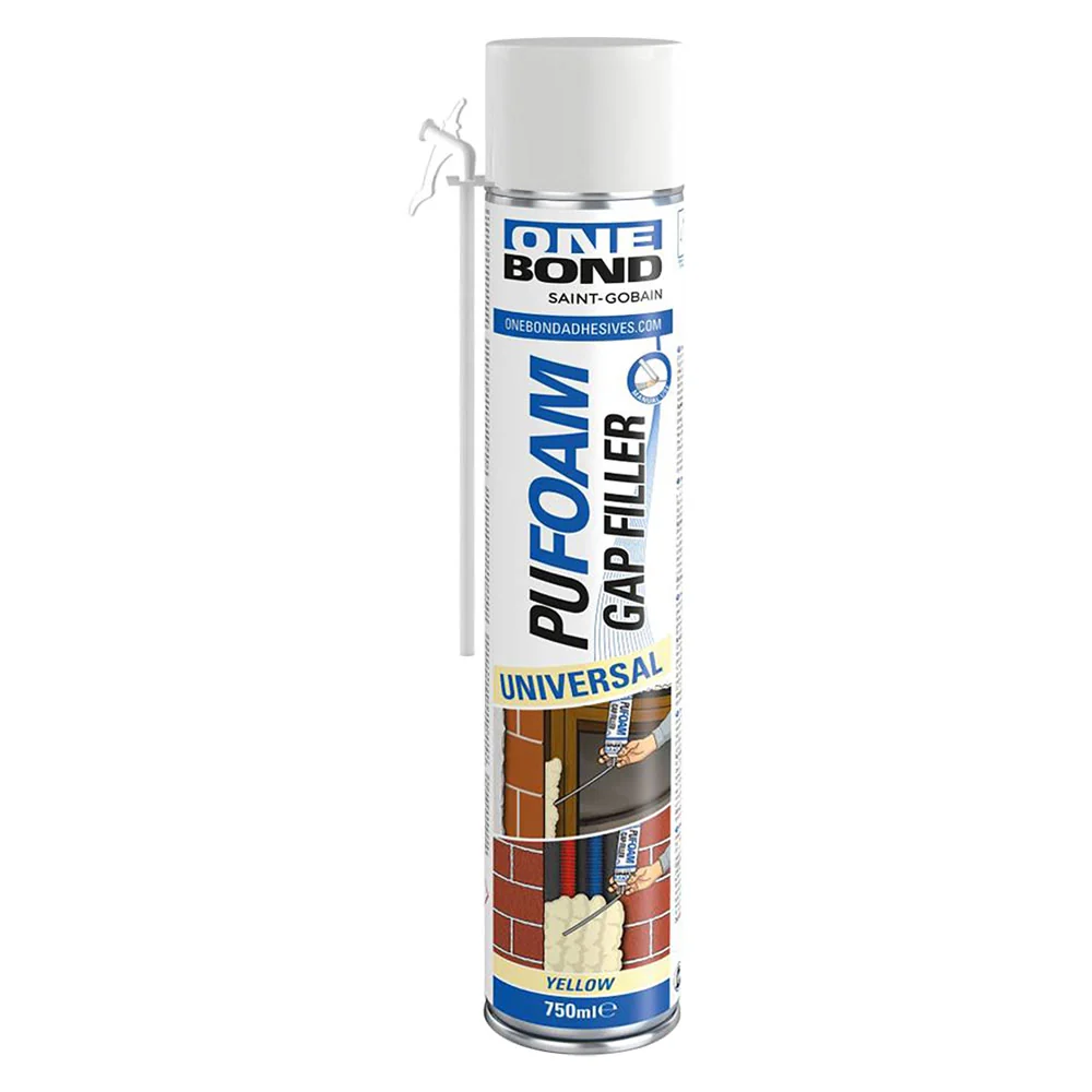 SCHIUMA POLIURETANICA 'PU FOAM UNIVERSAL' ml 750 - manuale- 12 pezzi  - ONEBOND