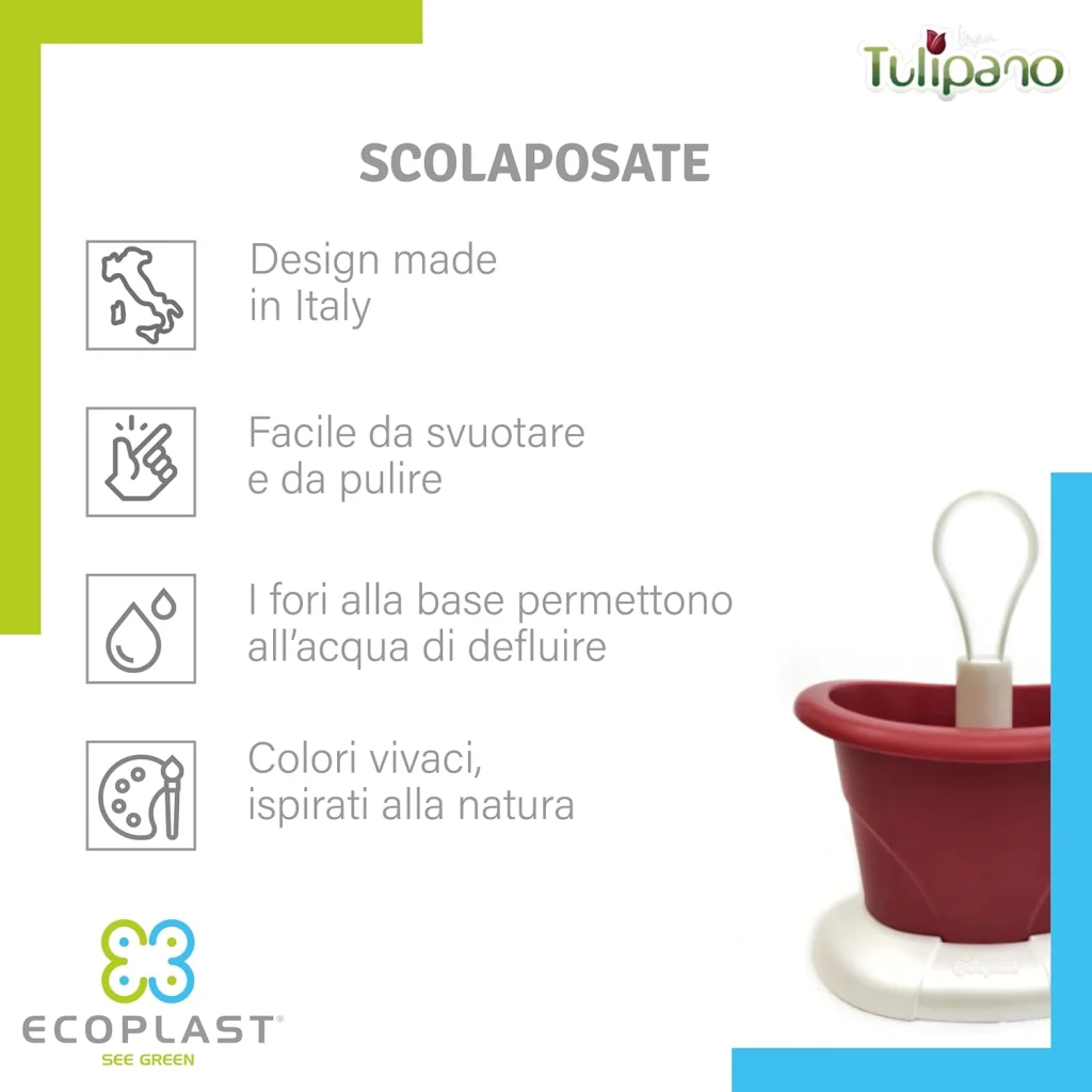 SCOLAPOSATE colore madreperla/verde  - ECOPLAST - Image 4