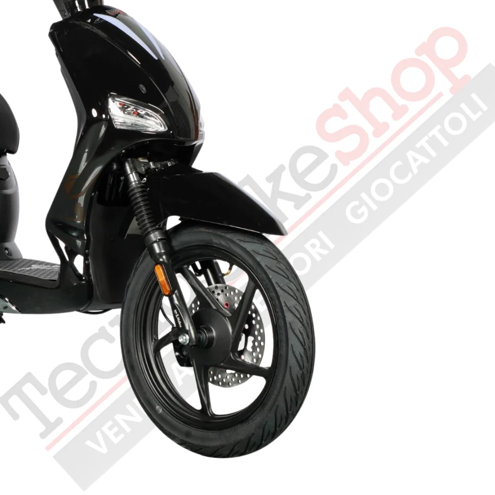 Scooter Elettrico BR-1 Sport 20Ah 48V Batteria a Piombo - Immatricolabile- Nero Lucido - Image 4