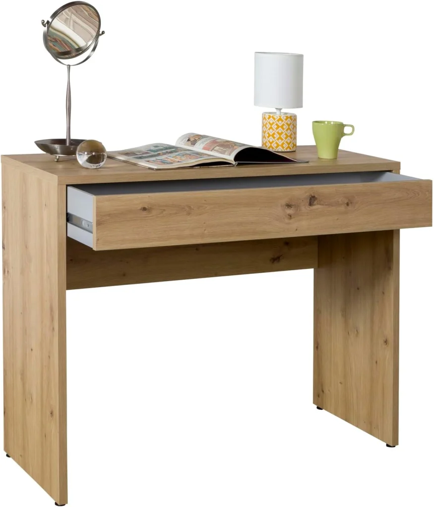 SCRIVANIA CON CASSETTO LINEA 'ESPRESSO' cm. 100 x 40,5 x h.81,4 - rovere artisan  - COMPOSAD - Image 5