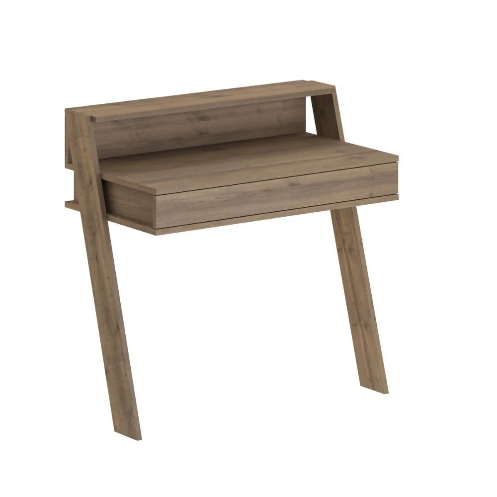 Scrivania da parete hitit noce con cassetto Cowork 94 cm. - Image 6