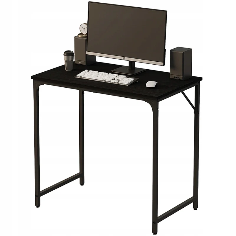 Scrivania per computer – Nera, stile industriale, loft moderno, 80 cm