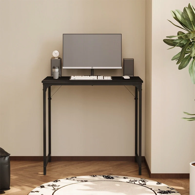 Scrivania per computer – Nera, stile industriale, loft moderno, 80 cm - Image 3