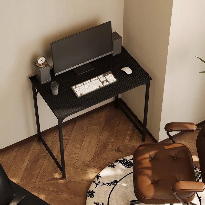 Scrivania per computer – Nera, stile industriale, loft moderno, 80 cm - Image 4