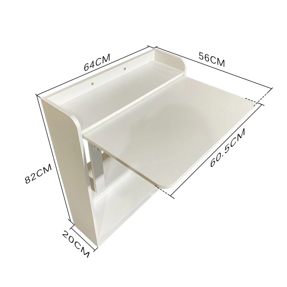 Scrivania tavolo pieghevole Plana colore rovere 64×56×H 82 cm - Image 3