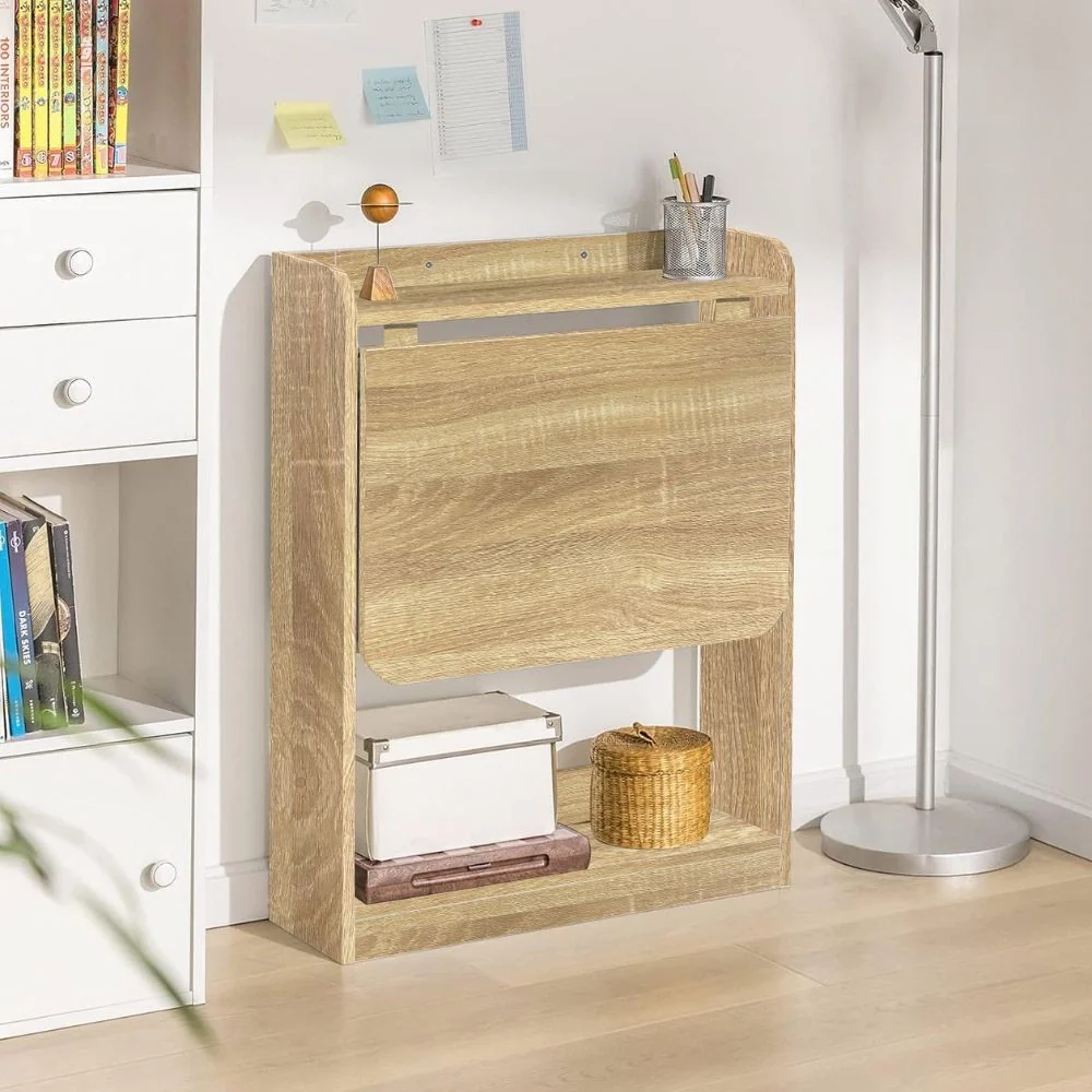 Scrivania tavolo pieghevole Plana colore rovere 64×56×H 82 cm - Image 4